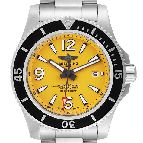 breitling watch yellow face|breitling stockists uk.